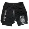 Men Performance Shorts Anime Attack On Titan Print Gym Shorts Summer Sports Fitness Workout Jogging Short Pants 2