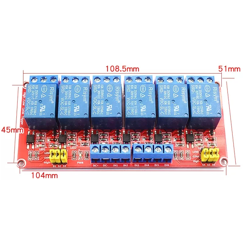 Релейный модуль 1-10 каналов 5В 12В 24В | AliExpress