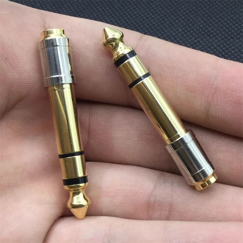 Premium Gold-Plated Audio Adapter - Male to Female Headphone & Microphone Converter Plug