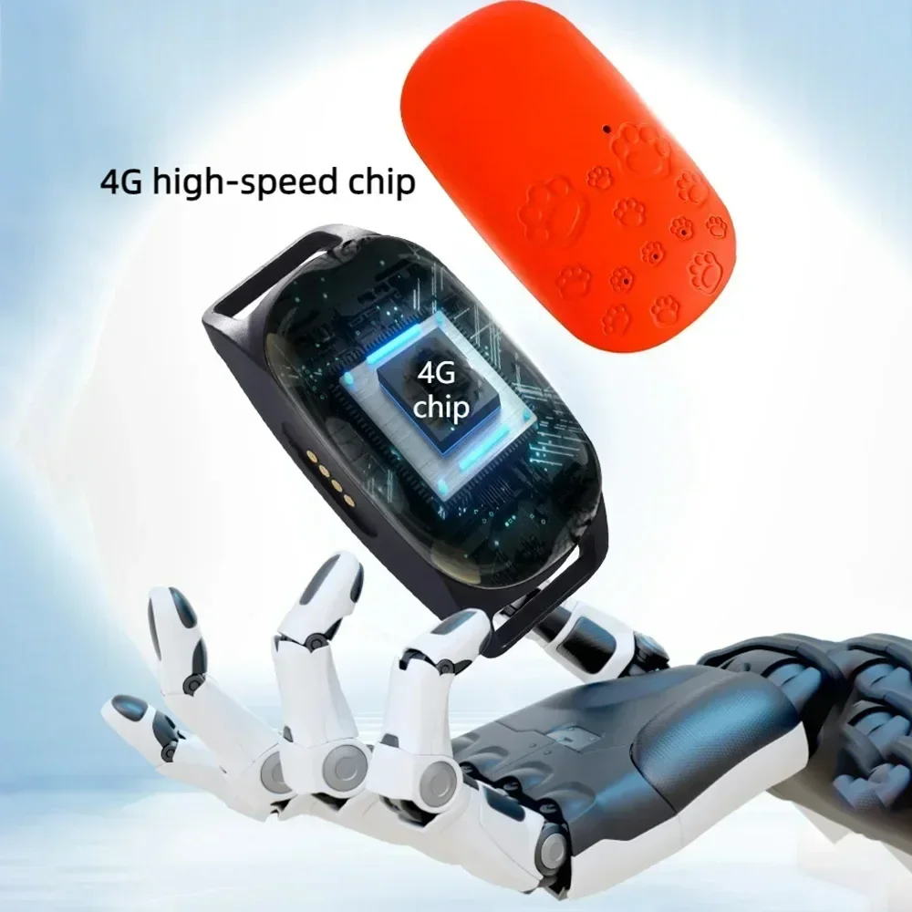 4G Pet Tracker GPS Locator Dog Anti-Lost Locator Waterproof Find Device Remote Control Cat Collar Tracking Device for Dogs Cats