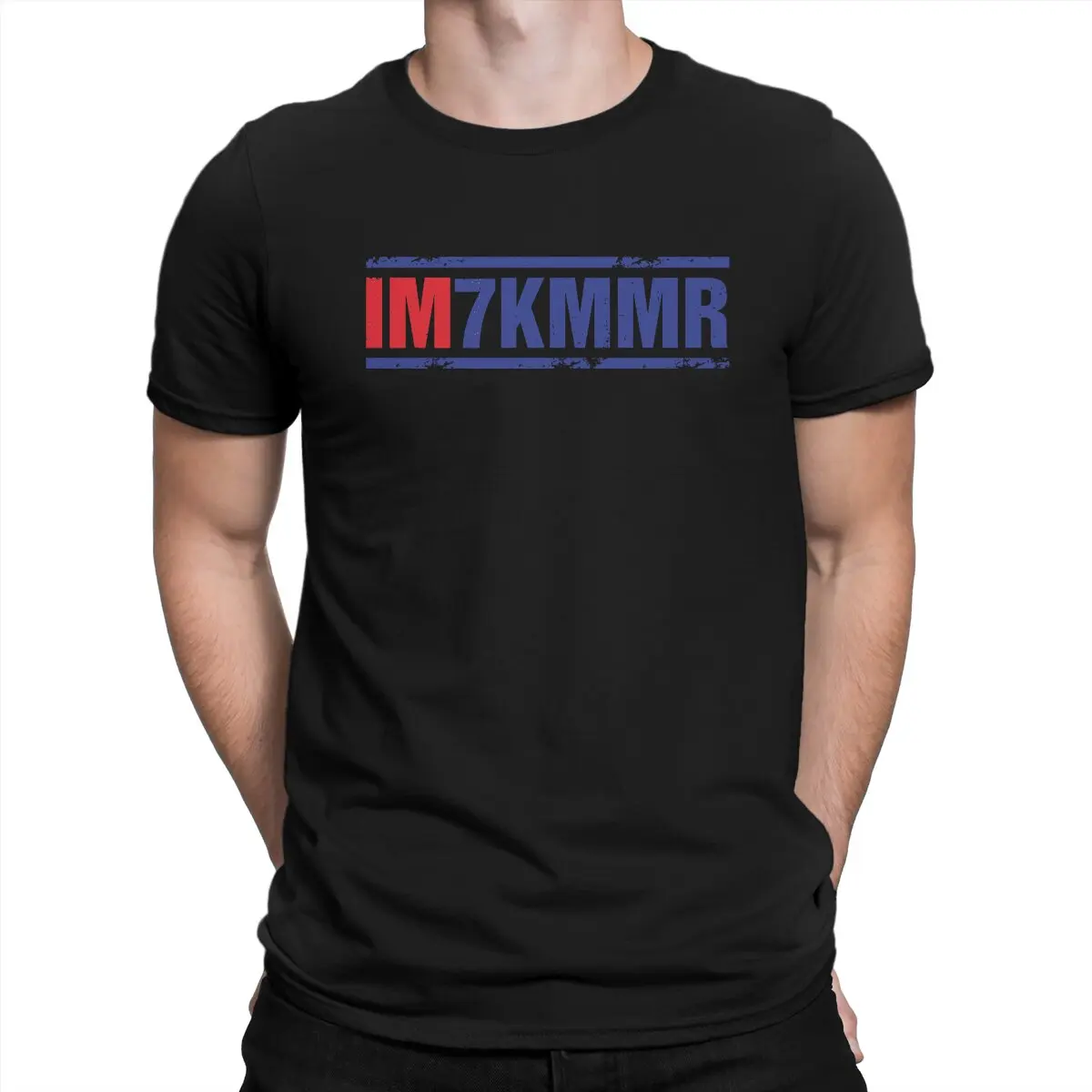 

Funny I am 7k MMR Dota 2 Essential T-Shirt for Men O Neck Pure Cotton T Shirts DOTA Real Time Strategy Game Short Sleeve Tee