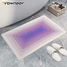 Anti Slip Bathroom Mat Hallway Kitchen Entrance Doormat Sweet Gradient Color Bath Mats Shower Room Floor Carpet Home Décoration