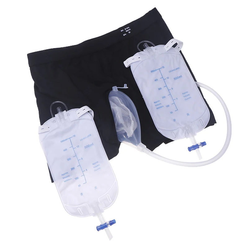 Reusable Urinary Receiver For Men Elderly Urine Collector Kit Panties Fixed Urine Catheter Urinary Bag For Incontinence