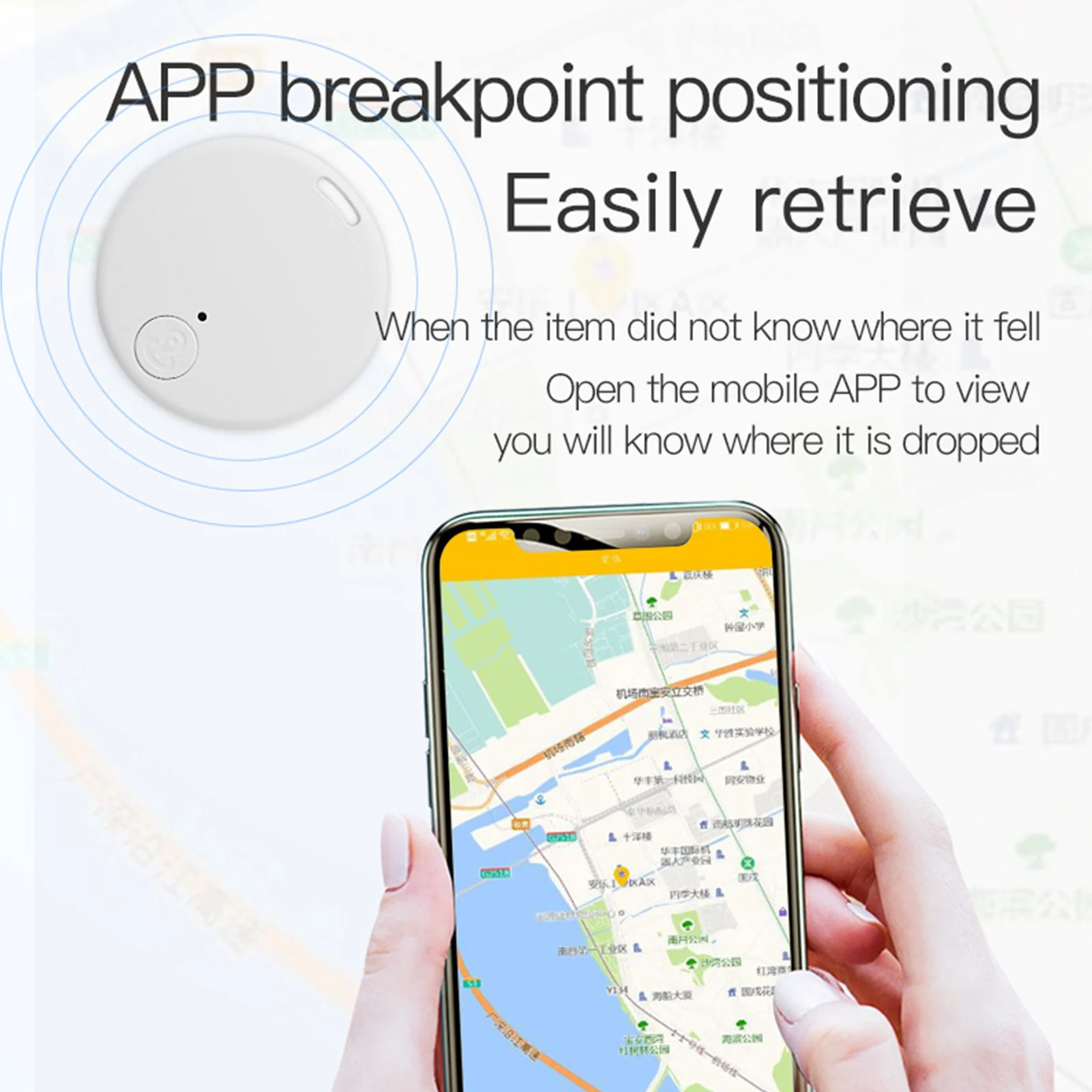 Mini Wireless GPS Tracker Anti-lost Anti-cheif Blue-tooth Whistle Real-time Positioning Smart Tag Locator Light Things Tracker