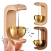 Suction Door Type Dopamine Wind Chime Wireless Solid Wood Wind Chime Magnetic Suction Wooden Doorbell for Housewarming Gift 1