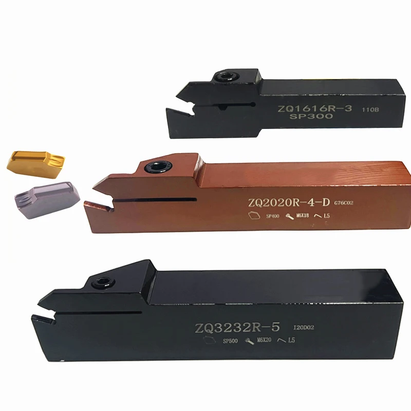 

ZQ3232R-5 External Grooving Tool Holder Cutting Tool Slotting Toolholder For 2mm 3mm 4mm 5mm SP Insert