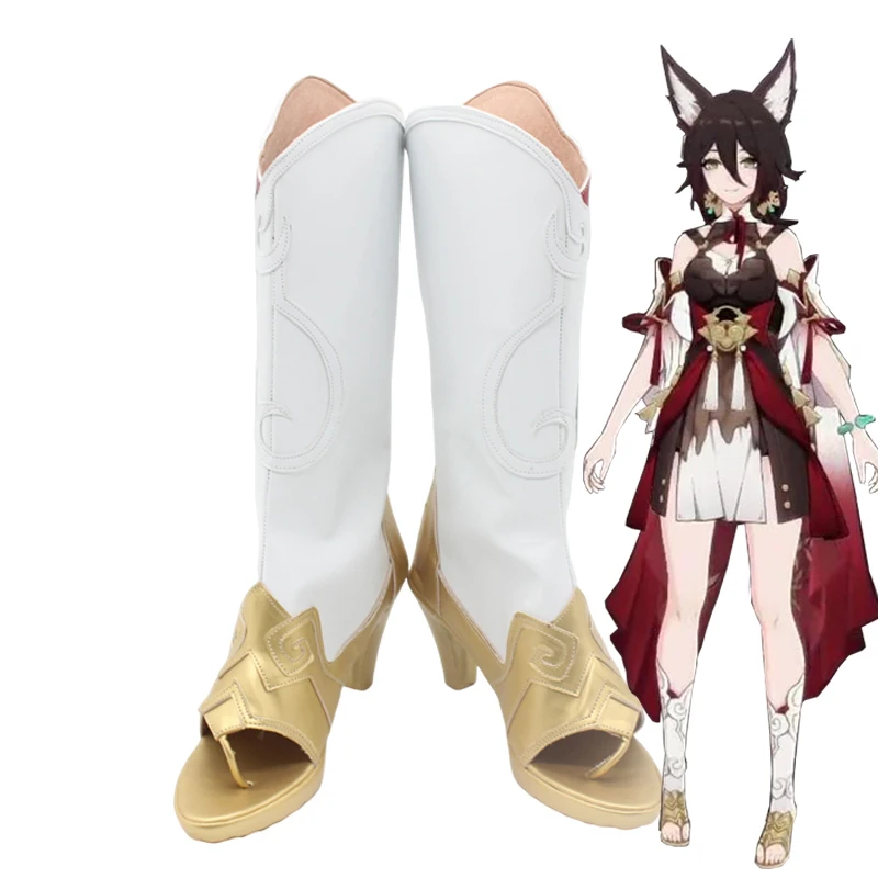 

Anime Game Honkai Star Rail Tingyun Cosplay Shoes Custom Made Boots Halloween Party Carnival Role Play Shoes For Men Women