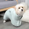 Dog Bathrobe Microfiber Quick Drying Bathrobe Bath Towels for Small Medium Large Dogs Cats Pet Clohtes Coat Dog Accessories 2