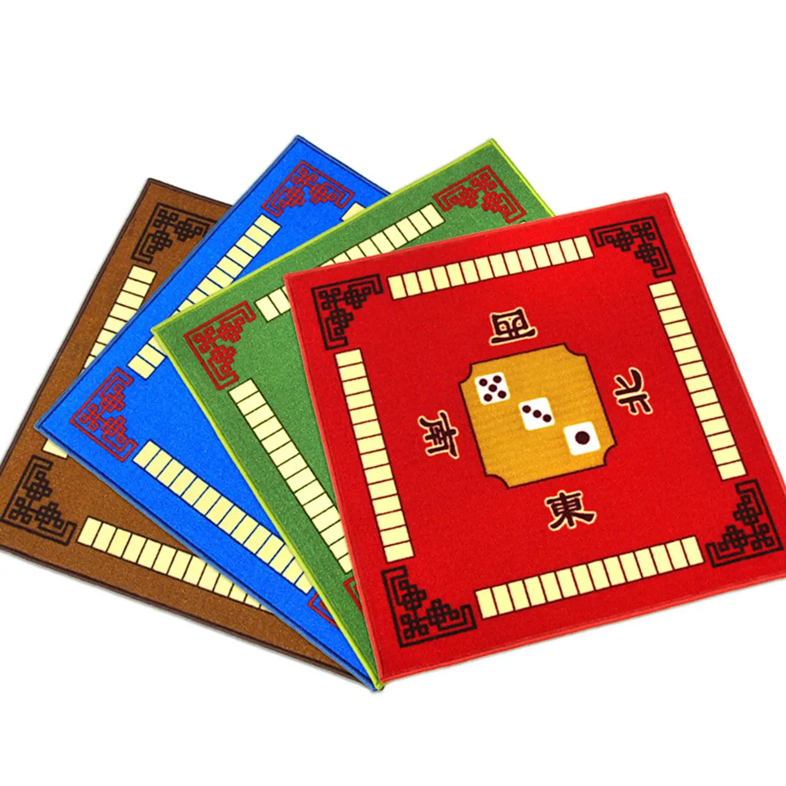 Tapis de Mahjongg antidérapant de forme carrée, réduction du bruit, nappe de Table de Mahjong pour jeux de bureau à domicile, accessoires de cartes de Mahjong Mahjongg Mat Anti Slip Square Shape Noise Reduction Mahjong Table Cloth Board for Home Desktop Games Mahjong Cards Accessories