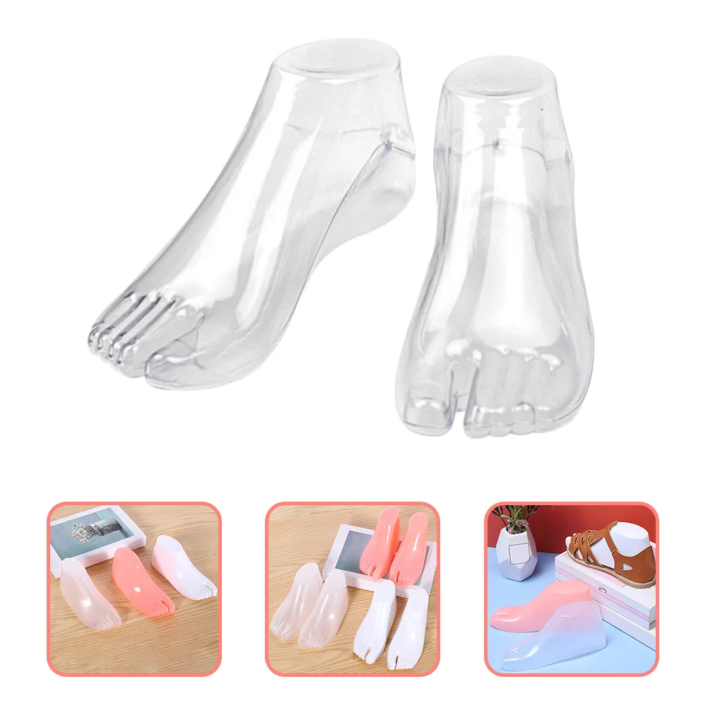 

5 Pairs Shoe Stretcher Display Shelf Socks Filler Foot Kids Feet Mannequin Pvc Fake Model Children Shoes Stands Miss