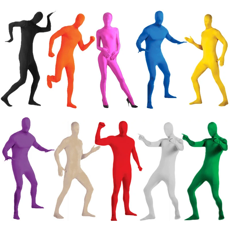 

Kid Adult Body Zentai Suit Men Women Novelty Dancing Skin Tight Bodysuit Spandex Suits Halloween Carnival Party Cosplay Costume