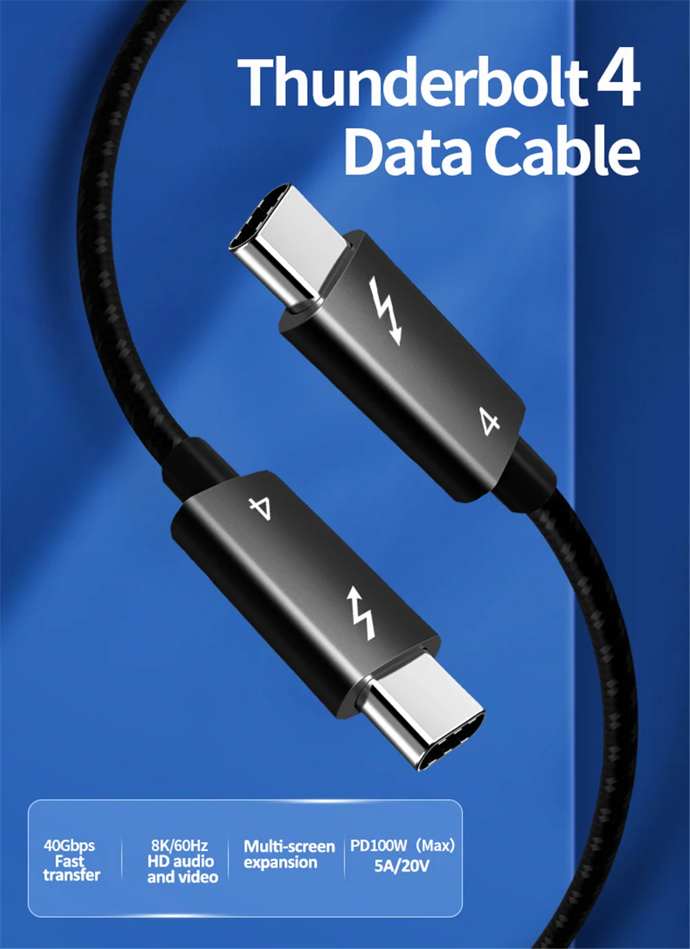 

For Xreal air AR glasses Thunderbolt 4 data cable fast charging type-c double-head usb4 8K display transmission projection cable