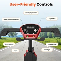 Scooter électrique iScooter X11 à 4 roues, moteur 250W, batterie 24V 15.6Ah, vitesse maximale de 7 km/h, autonomie de 25-30 km, clés de sécurité 6