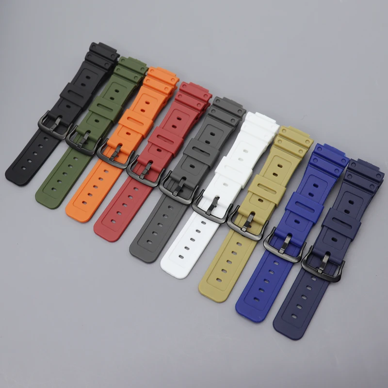 

Rubber Strap for Casio G-SHOCK DW-5600 6900 GA-2100 GW-6900 GW-B5600 Stainless Steel Buckle 16mm TPU Men Bracelet Watch Band