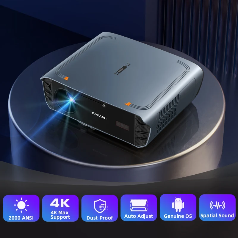 4K Movie Smart TV Projector WiFi Auto Focus Google TV Netflix & Google Play