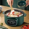 Electric cooking pot household multi-function rice cooking pot electric hot pot electric frying pot dormitory small electric pot 2
