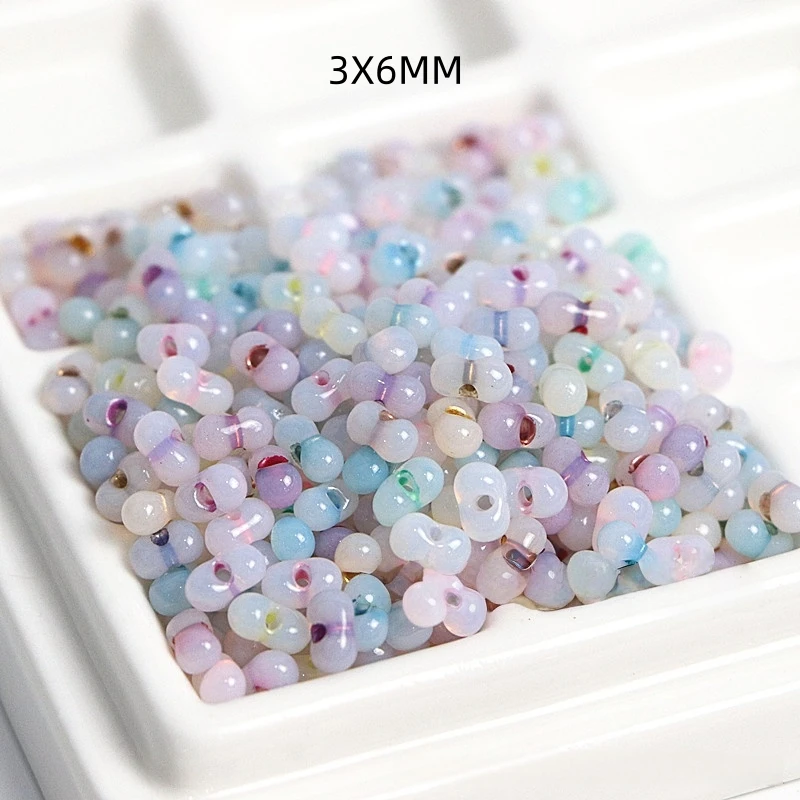 슈퍼 엑설런트 3 * 6mm 단백질 땅콩 비즈 조롱박 비즈 수공예 균일한 크기 DIY 비딩 재료