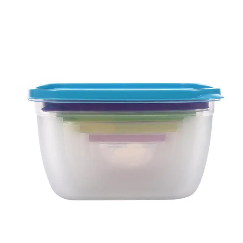 5 Pieces Sets plastic Lunch Box Portable Bowl Food Container