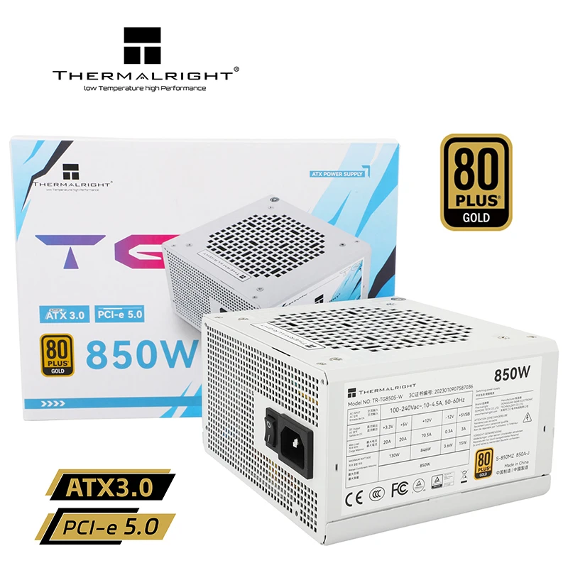 Thermalright TR-TG 850S-W White Gold medal ATX computer case