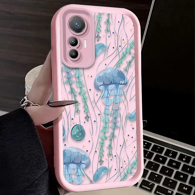 Fashion Pink Jellyfish Phone Case