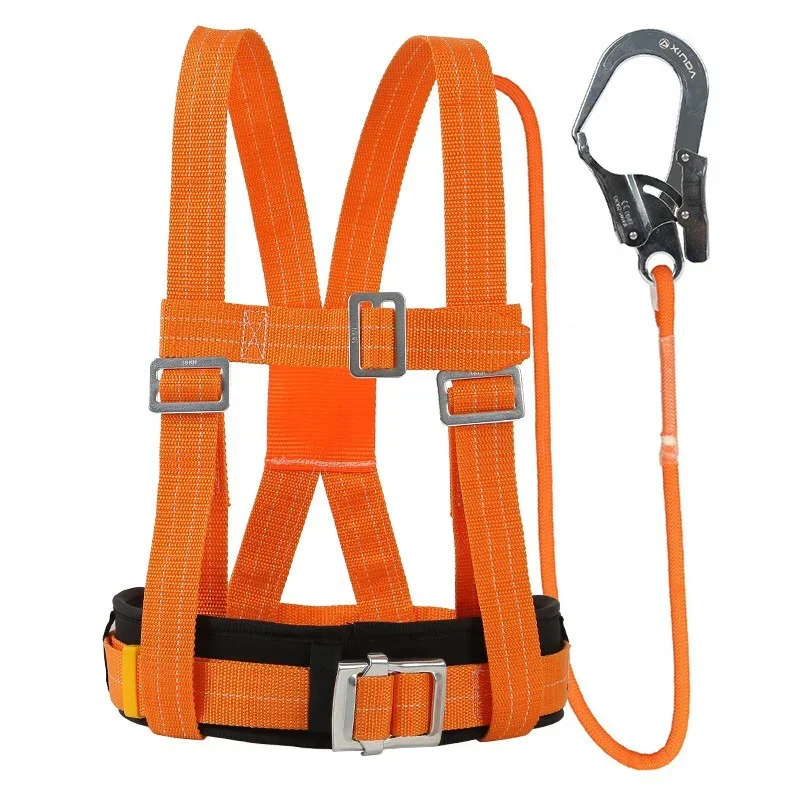 Adjustable Safety Belt Aerial Work Cleaning External Wall Rescue Protection Safety Rope Outdoor Climbing Harness safety harnesses,anti fall safety rope set