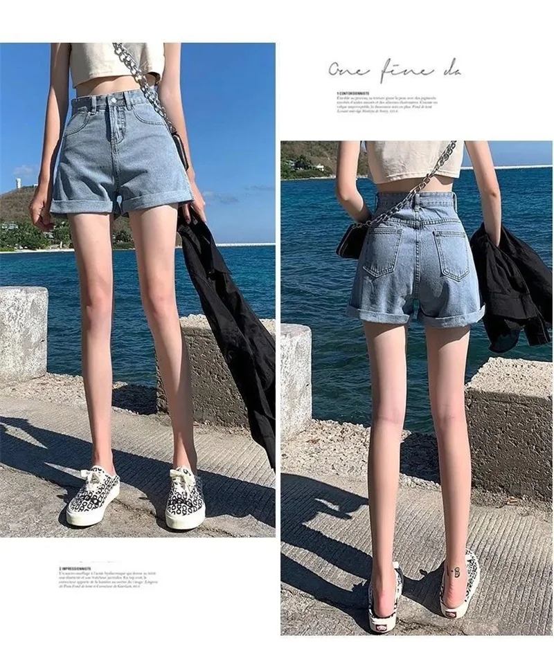 nike pro shorts Chic Streetwear High Waist Shorts Denim De Mujer Pocket Summer Short Jeans Feminino Women Gray Pants Sexy Hot Girls Estate Donna women's swim shorts