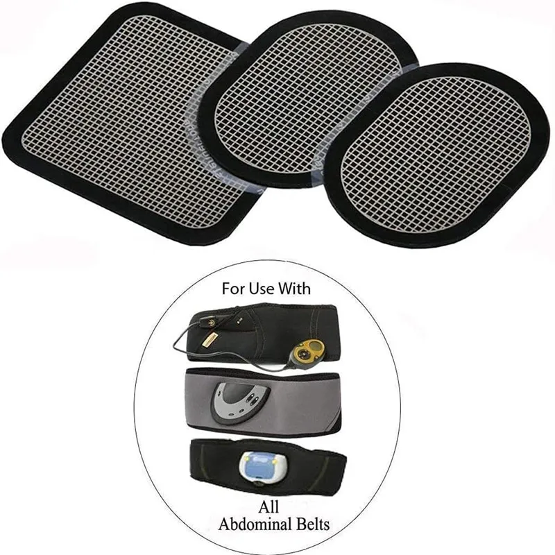 Almohadillas De Gel De Repuesto Para Cinturón Abdominal - 6 Unidades, Adhesivas, Compatibles Con Abs7, Abs5, Abs3