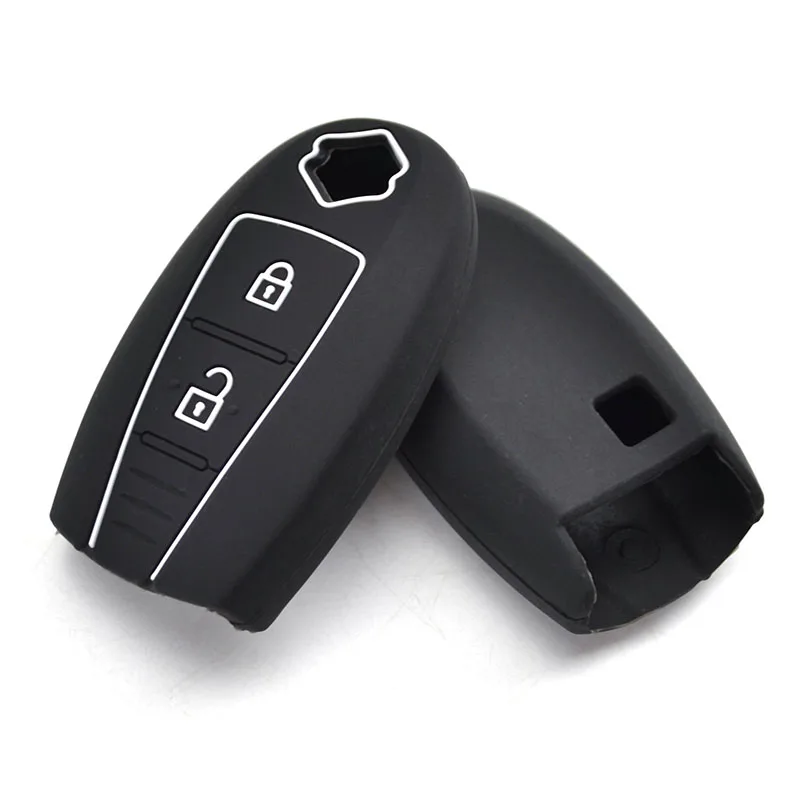 2 Button Silicone Car Remote Key Fob Shell Cover Case For Suzuki Vitara Swift Ignis Kizashi SX4 Baleno Ertiga key case key case cover car key shell remote control case cover