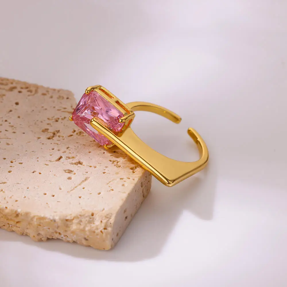 Zircon Rings for Women Stainless Steel