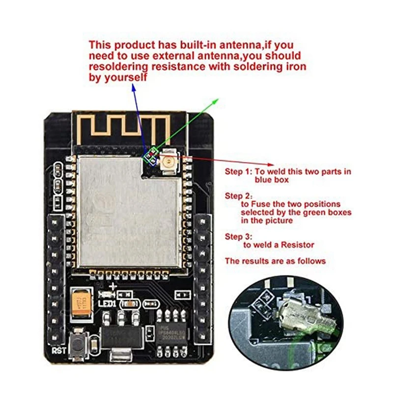 

ESP32-CAM Wifi Module 2.4G Antenna ESP32 Serial To Wifi ESP32 CAM Development Board 5V Bluetooth With OV2640 Camera