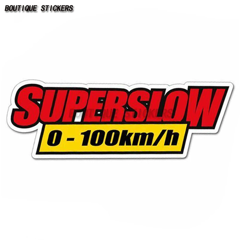

Super Slow Car Decal 0-100km/h AF Funny Imitation of Australia Straya Low Car Waterproof Polyethylene Decal