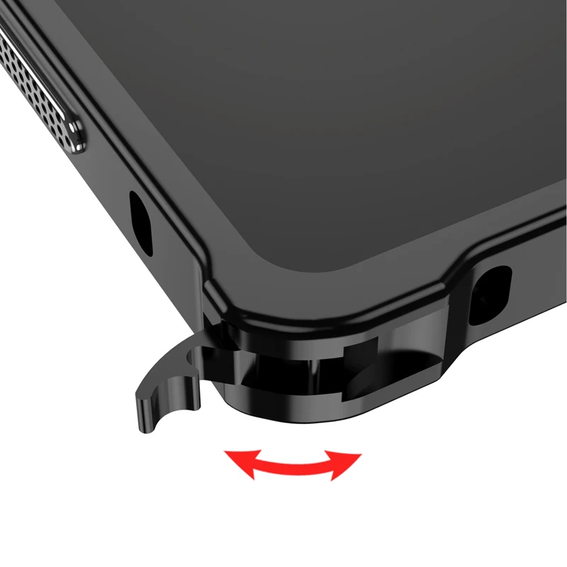 Enhanced Metal Frame Heat Dissipation Phone Case with Protective Lens Cap Cover