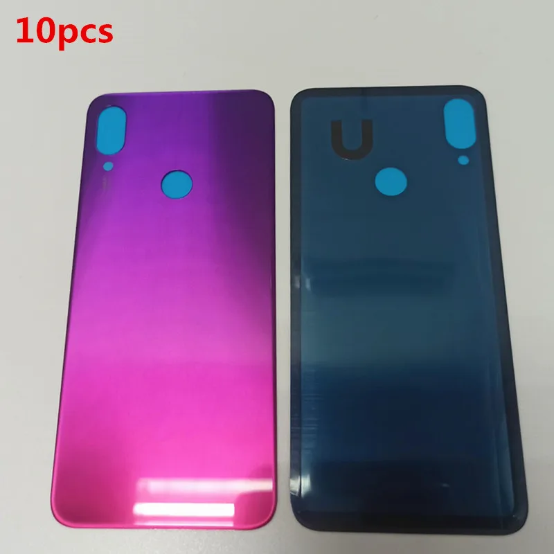

New 10Pcs/Lot For Xiaomi Redmi Note 7 Glass Rear Door Housing Case Back Battery Cover For Redmi Note 7 pro Replacement Parts