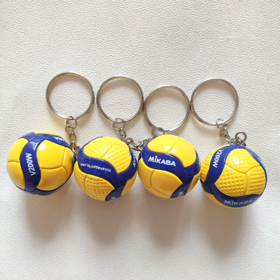 2 Portachiavi Pallavolo - Ciondolo A Forma Di Palla - Regalo Creativo Per Appassionati E Sportivi - Foto 2