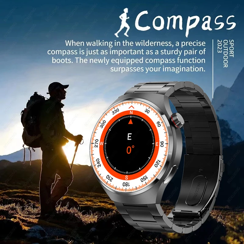 Reloj inteligente NFC para hombre, dispositivo resistente al agua IP68, con  GPS, Pantalla AMOLED HD de 2024x454, brújula, control del ritmo cardíaco,  llamadas, para Ios, novedad de 454 - AliExpress