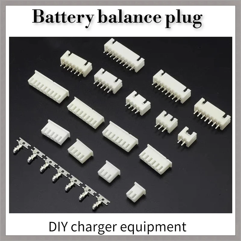 

10pcs Spark Male Female Balance Charging Terminal Connector Xh2.5 2.5mm (2s-3p,3s-4p,4s-5p,5s-6p,6s-7p) For Lipo Battery Charger