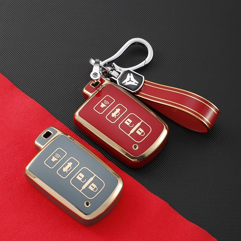 TPUCarRemoteKeyCaseCoverShellforToyotaCorollaCamryRAV4