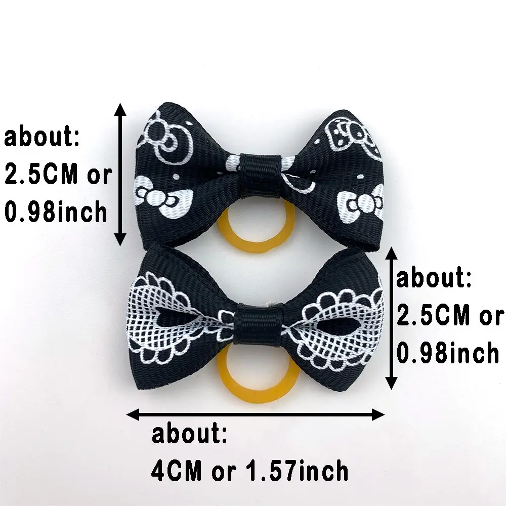 10/20PCS Pet Dog Cat Puppy Grooming Bows Pet Hair Accessories Decorate Rubber Bands Puppy Cats Dogs Bows Headwear Pet Items 2