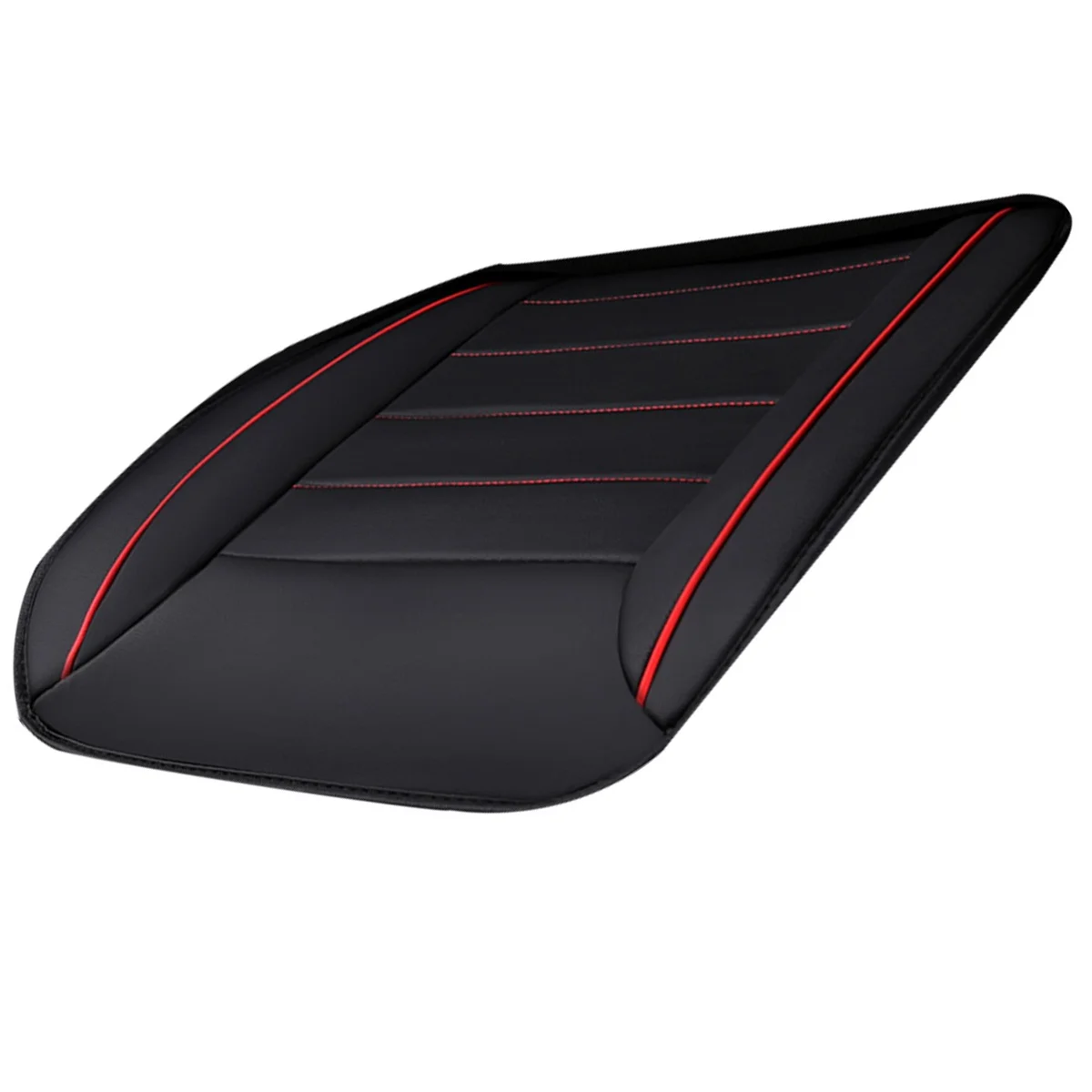

Universal Leather Car Seat Cushion Pad Full Coverage Front Auto Seat Cover Mat for Protection (Black)
