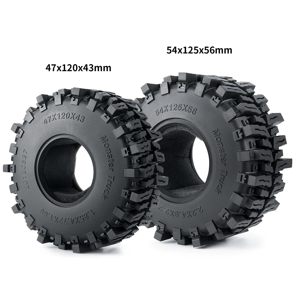 AXSPEED 1.9 2.2inch Rubber Tyre Rock Terrain Wheels Tires