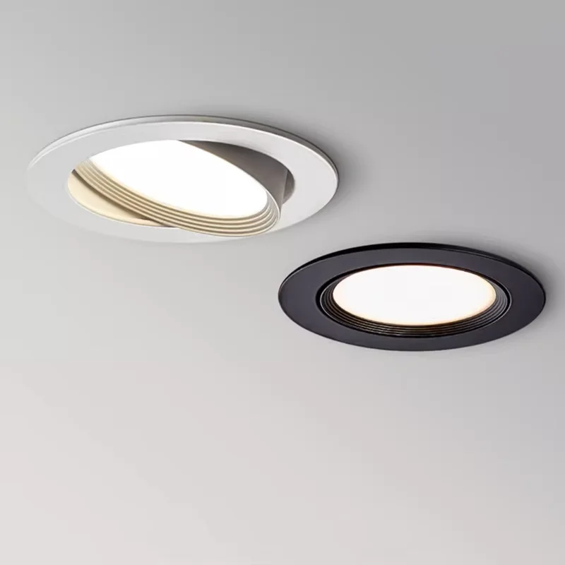 눈부심 방지 Led 다운라이트 디밍이 가능한 AC220V 110V 매입형 Led 천장 조명 알루미늄 COB 천장 조명 스팟 램프