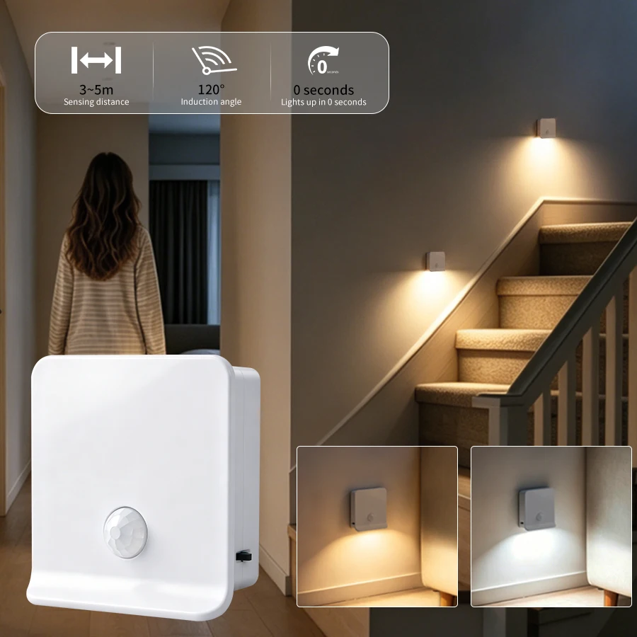 Wireless Rechargeable LED Motion Sensor Night Light