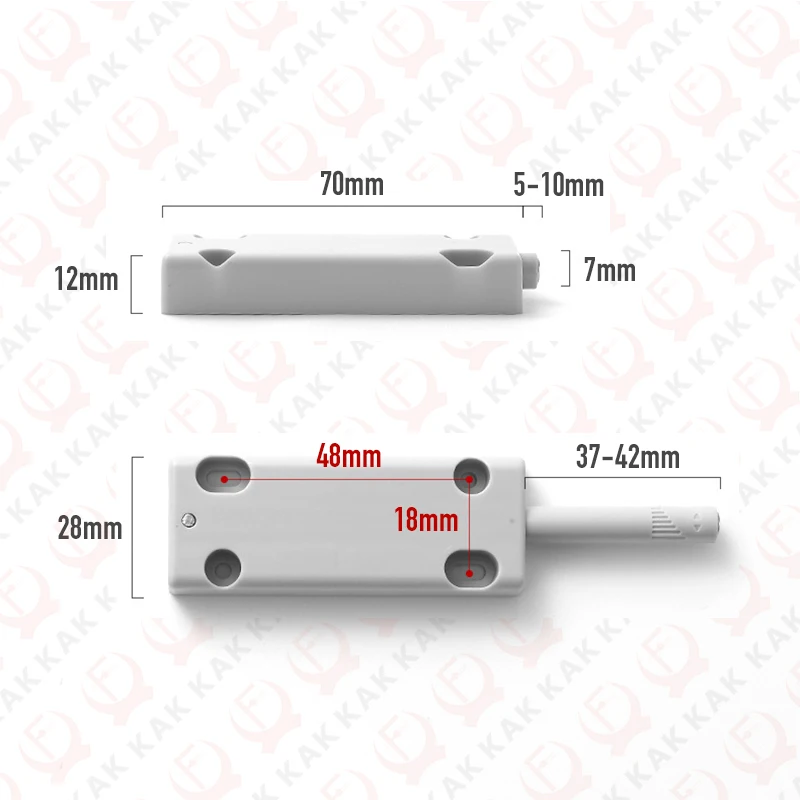 Description Picture 3 of itemKAK Push to Open Magnetic Cabinet Catches for 2.5m Door Hidden Kitchen Cabinet Handles Damper Buffer for Drawer Door Hardware