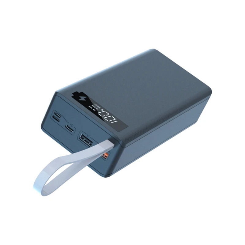 스마트 폰 충전용 분리형 배터리 뱅크 케이스, USB 배터리 충전 보관함, LED 조명 포함, 14X18650