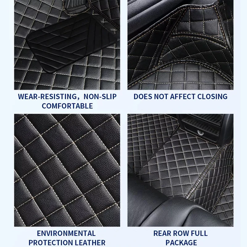 Car Floor Mats For Mitsubishi Outlander 3 Xl Pajero 2 4 Sport Lancer X 10 L200 2010-2015 Waterproof Rugs