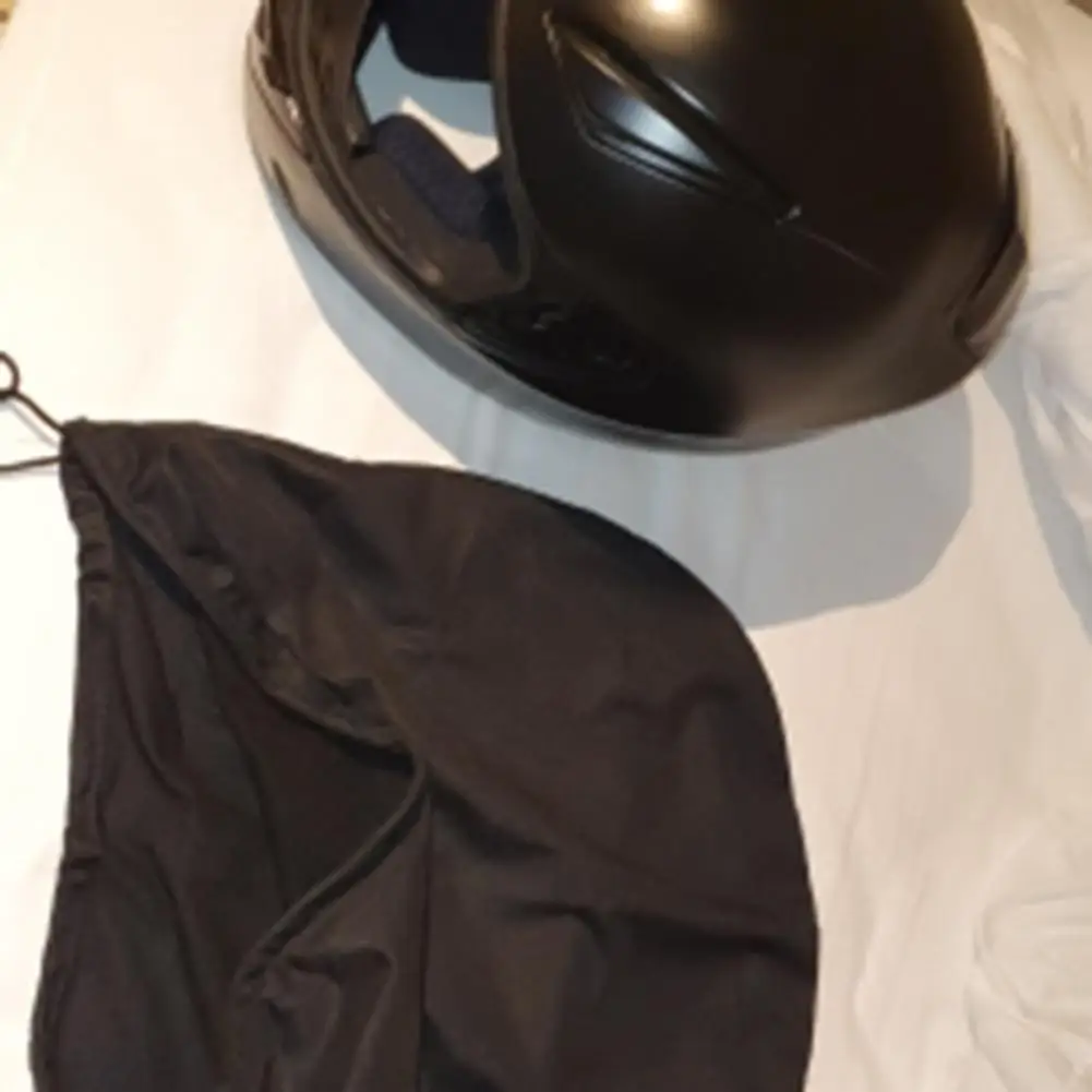 Oxford Cloth Helmet Bag Drawstring Design Helmet Storage Bag Motorcycle Helmet Single Rope Plush Draw Pocket  for Cycling