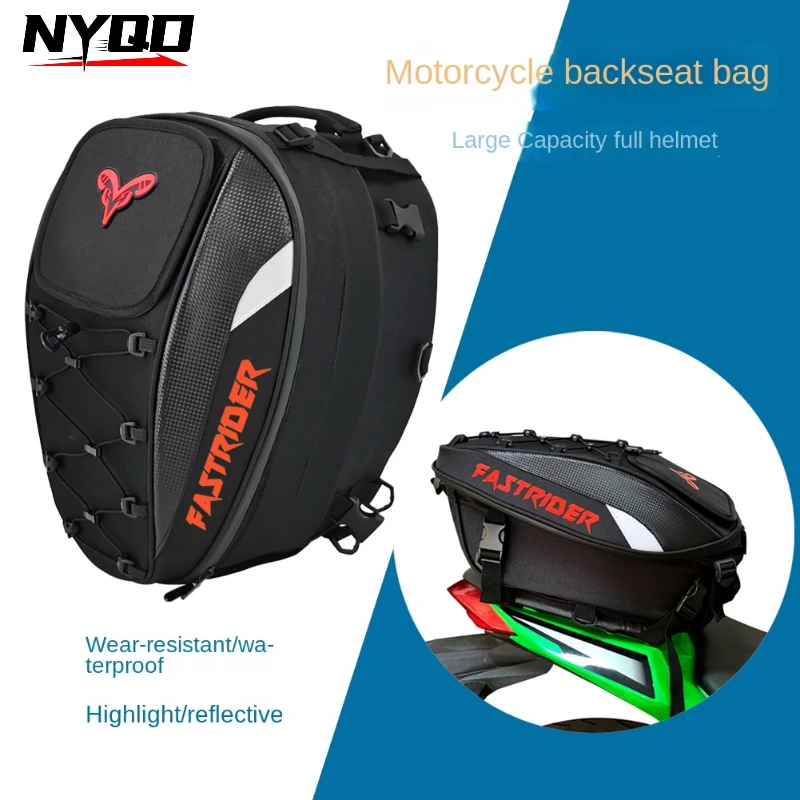 

NEW Motorcycle Bag Waterproof Riding Travel Suitcase Locomotive Backpack Multifunctional Tail Bag 4 Colors Optional Helmet Bag