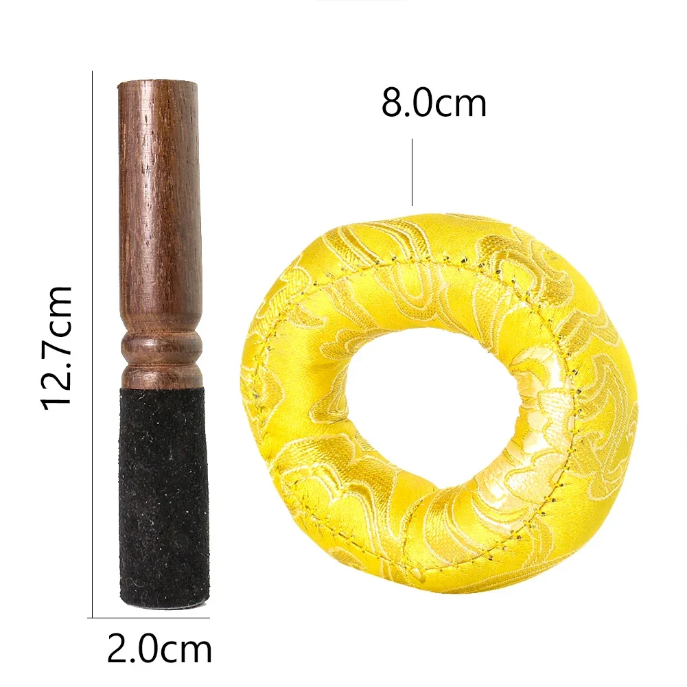 Meditation Bowl Buddha Sound Singing Bowl Nepal Handmade Tibetan Dharma Yoga Touching Percussion Instrument Copper Prayer Prop 4