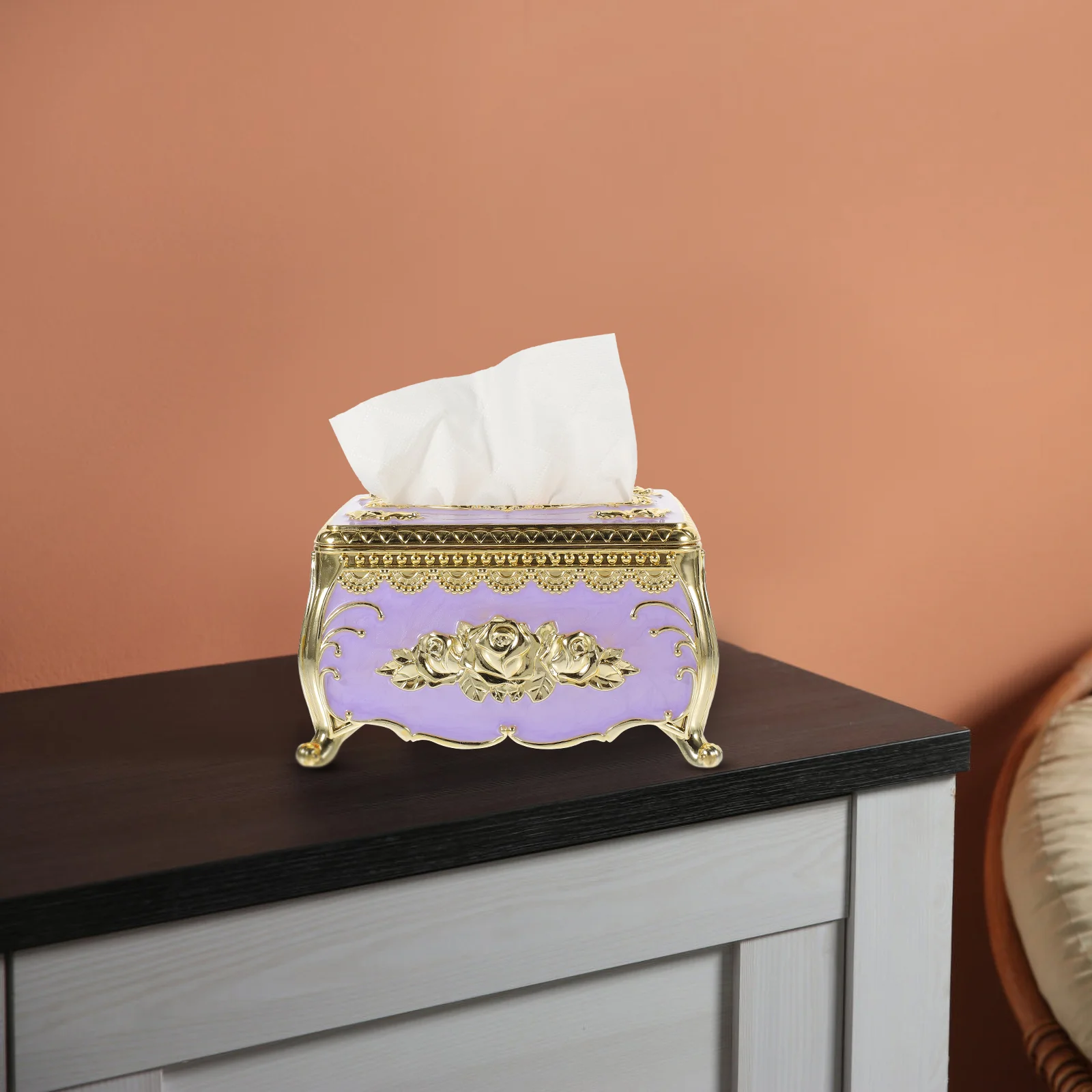 

Palace Style Tissue Box Home Décor Spring Bed Room Accessory Pp Light House Decorations for