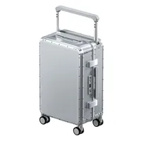 New All-magnesium-aluminum alloy Wide handle Travel Suitcase Rolling Luggage 20″Business Boarding Trolley Case Carry-on Luggage